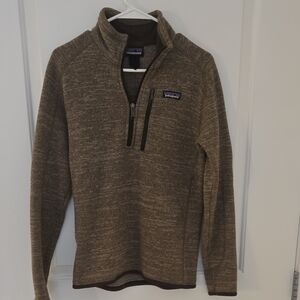 Patagonia Men's Zip-Up Sweater in Brown